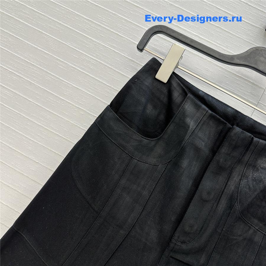 Miu Miu black denim trousers