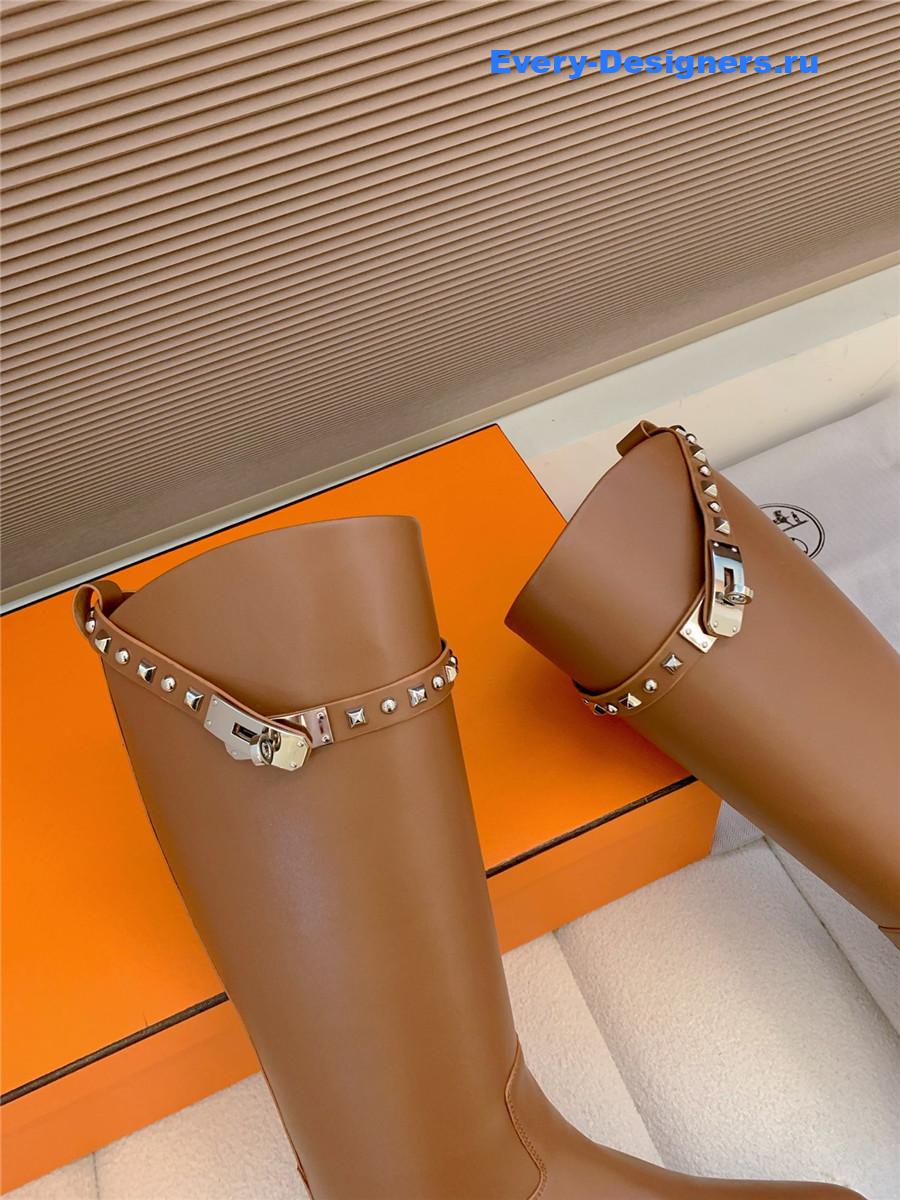 H**me5 kelly buckle brown jumping boot