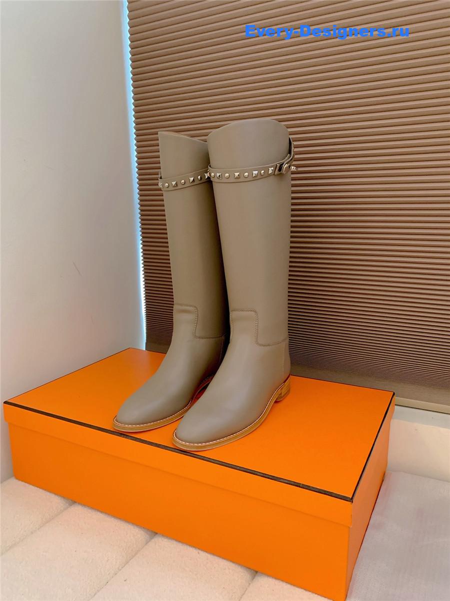 H**me5 kelly buckle grey jumping boot