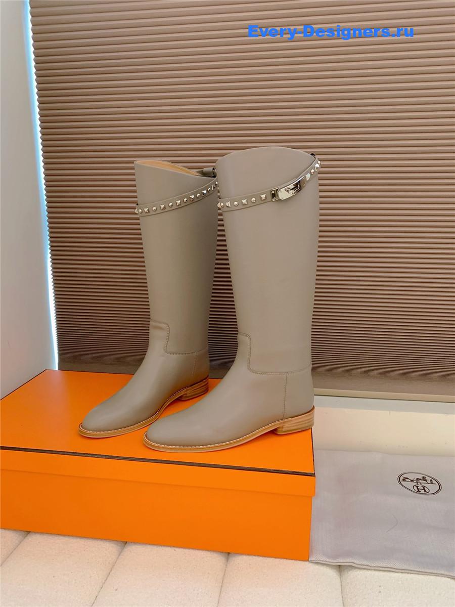 H**me5 kelly buckle grey jumping boot