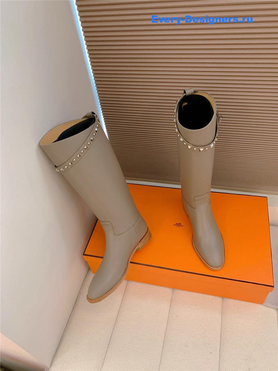 H**me5 kelly buckle grey jumping boot