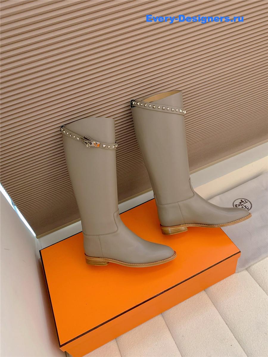 H**me5 kelly buckle grey jumping boot