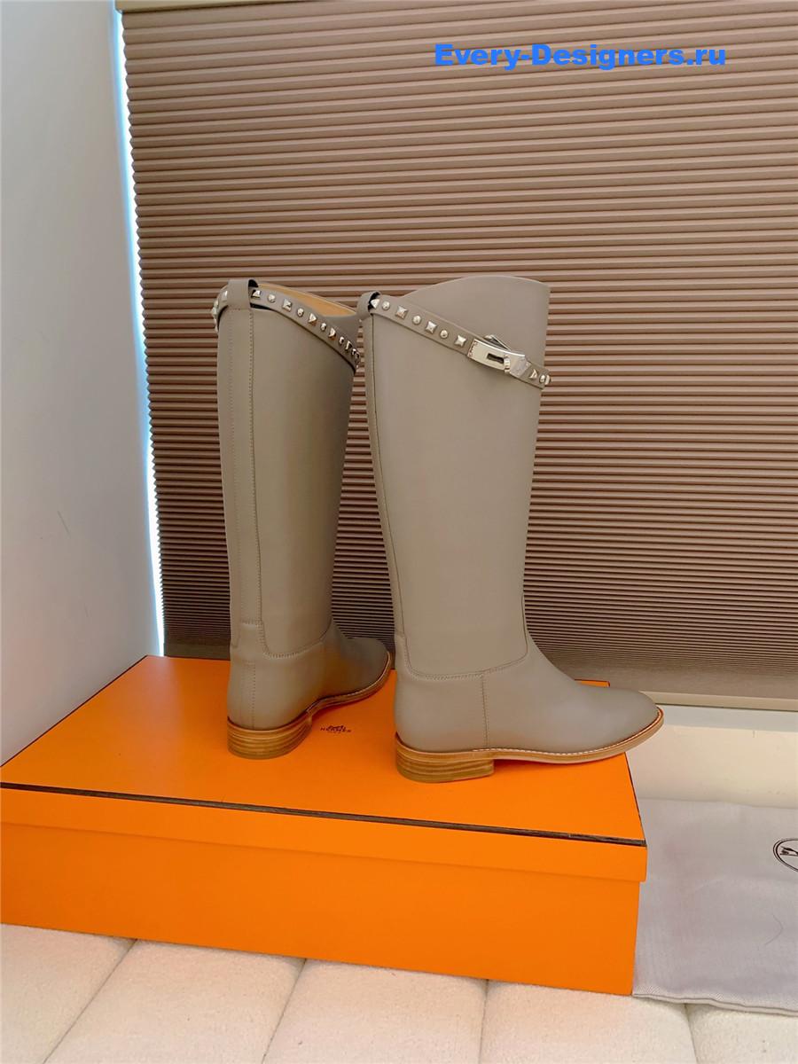 H**me5 kelly buckle grey jumping boot