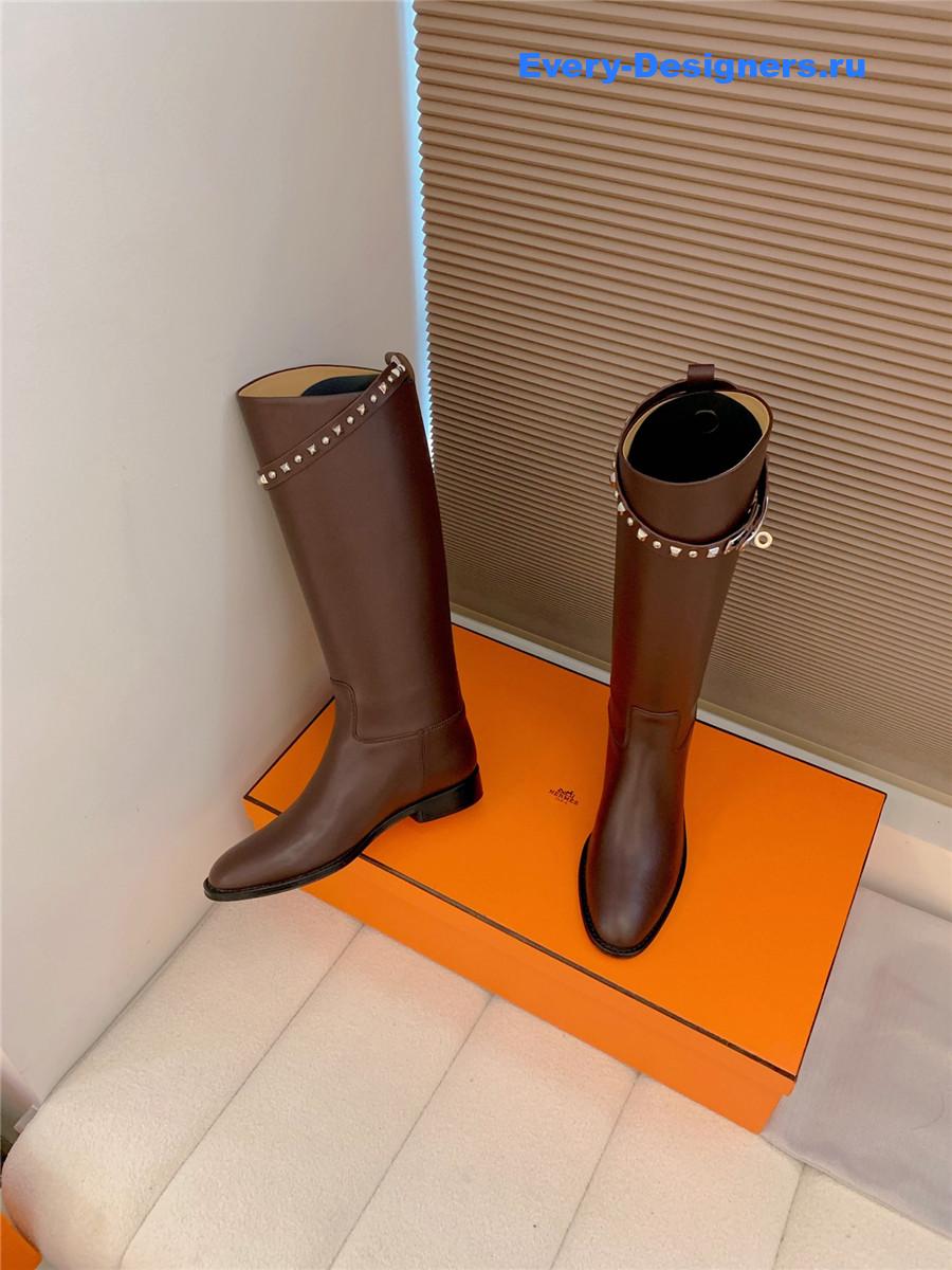 H**me5 kelly buckle burgundy jumping boot