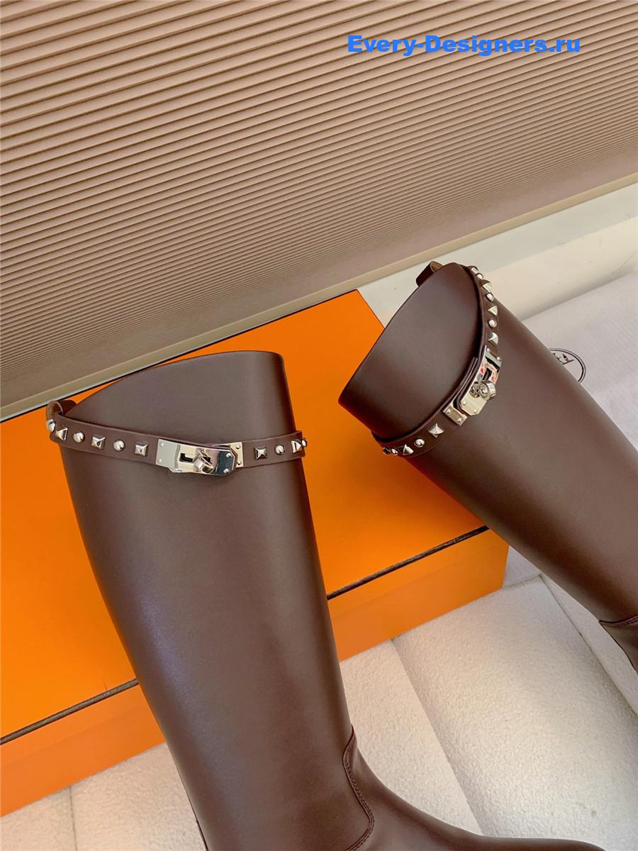 H**me5 kelly buckle burgundy jumping boot