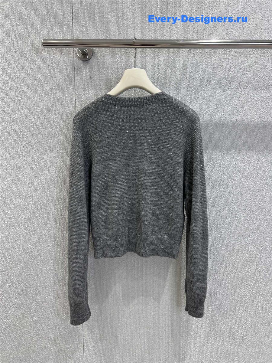 A1exa*der wang crystal-embellished wool cardigan