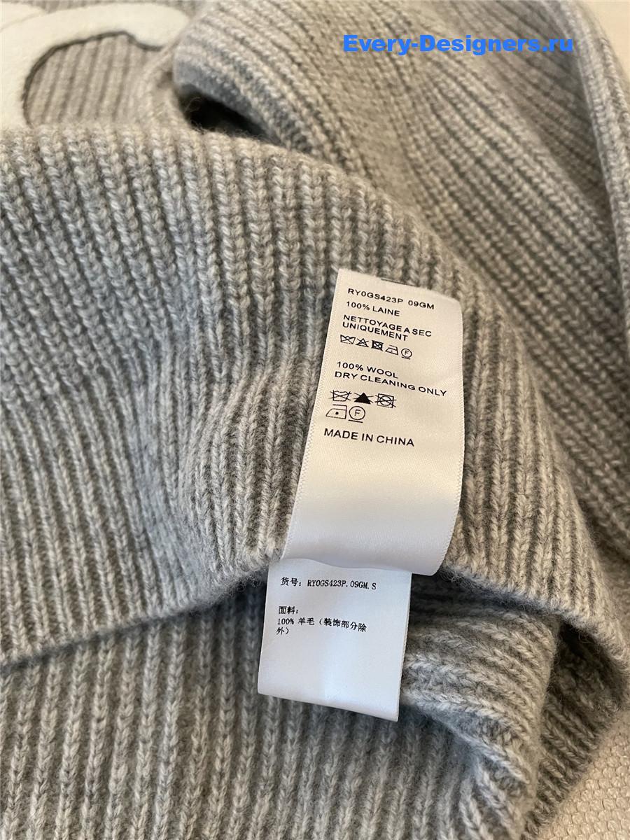 Ce1i*e arc de triomphe wool sweater in gray