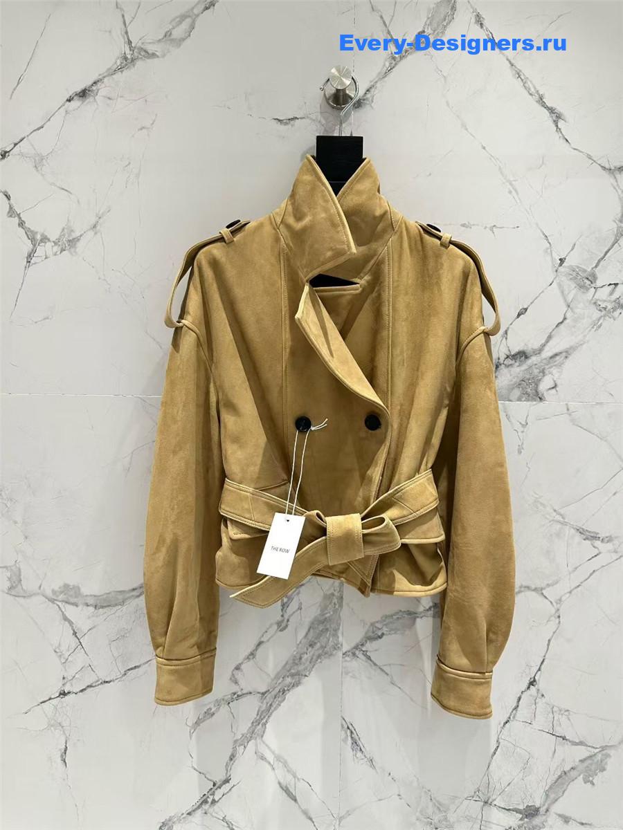 The R0w suede trench coat