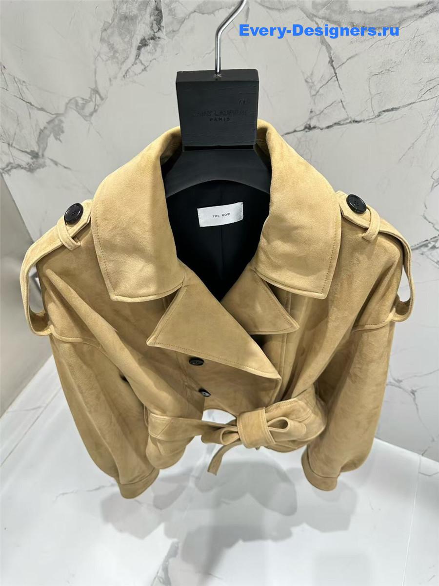 The R0w suede trench coat