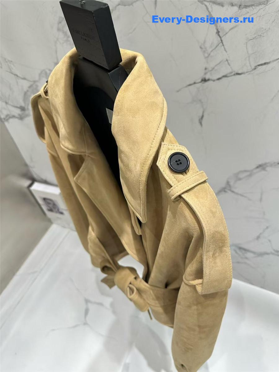 The R0w suede trench coat