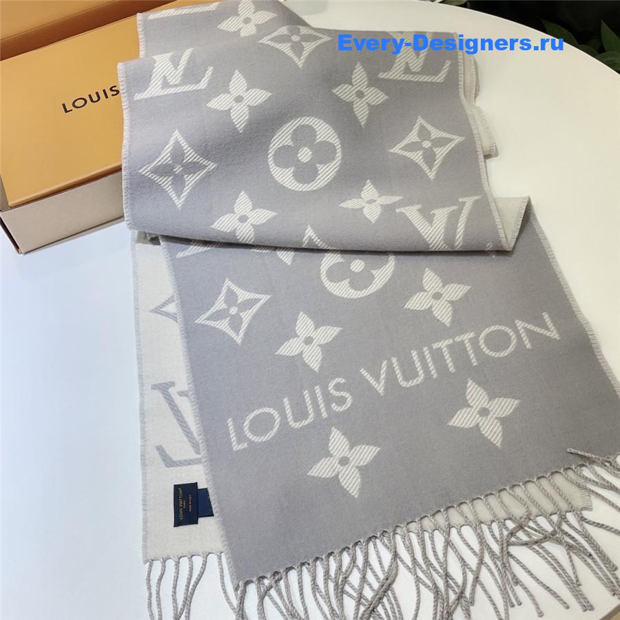 l0vis Vvtt0n lv grey essential shine scarf