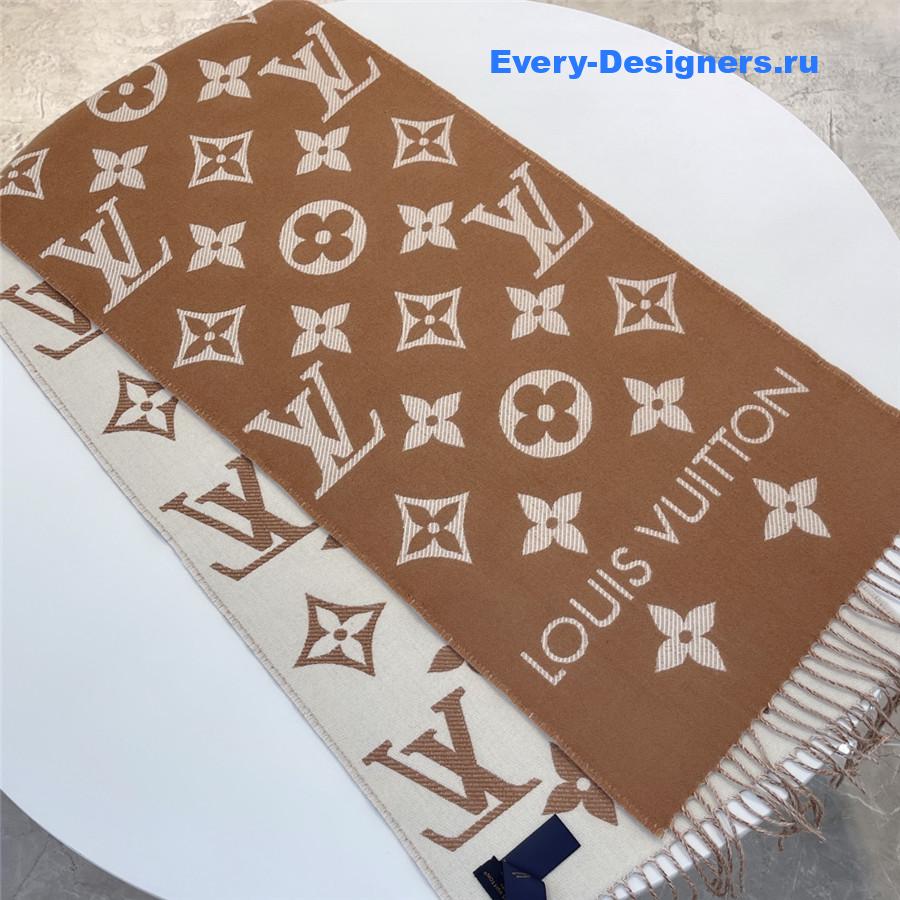 l0vis Vvtt0n lv brown essential shine scarf