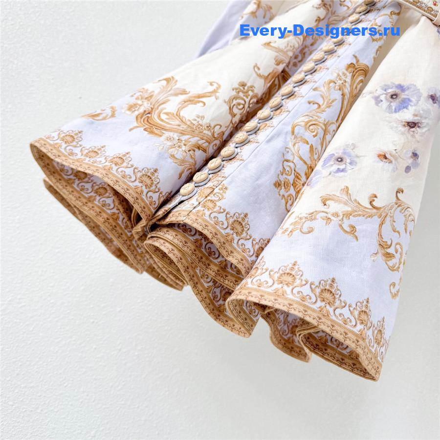 Zimm Hypnotic floral-print puff-sleeve Mini Dress