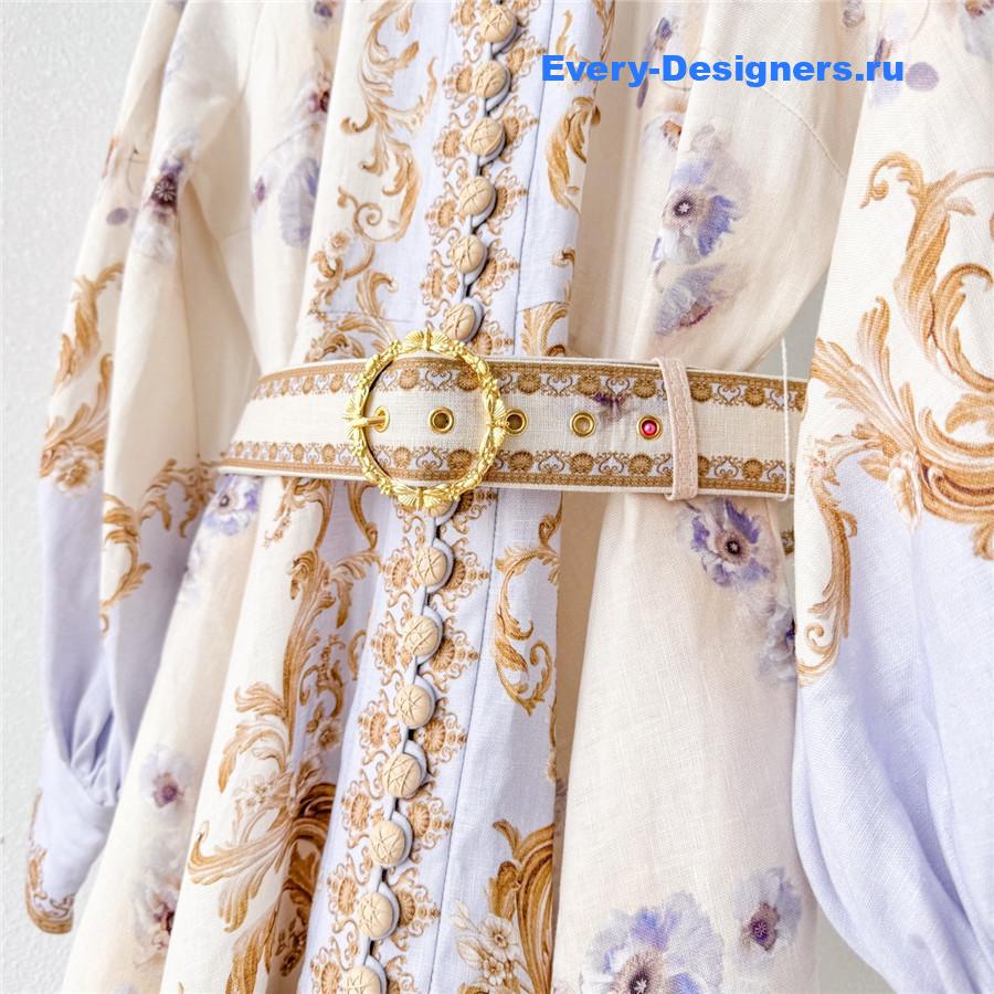 Zimm Hypnotic floral-print puff-sleeve Mini Dress