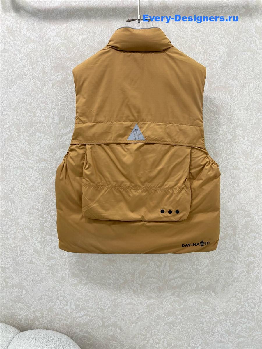 Moncler Light Brown Tongass Down Field Vest