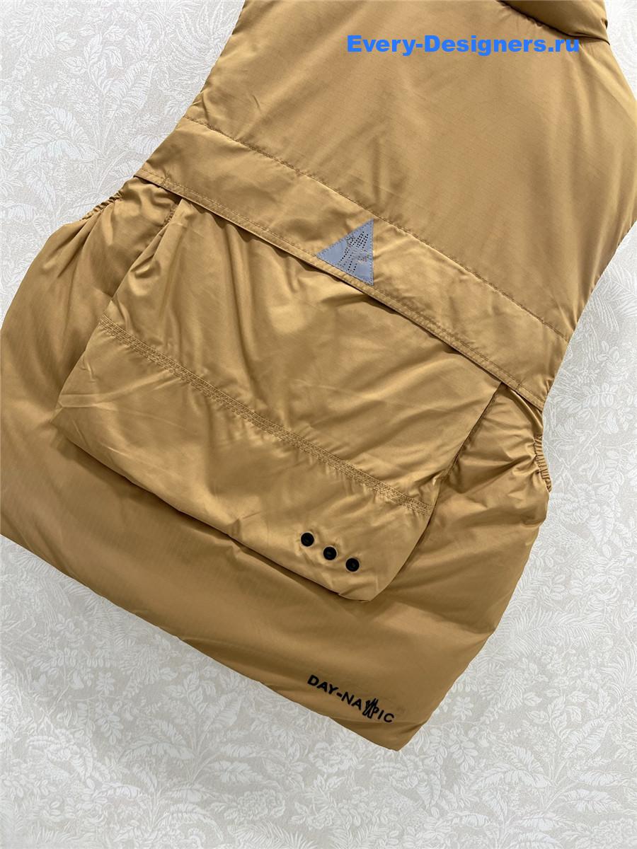 Moncler Light Brown Tongass Down Field Vest