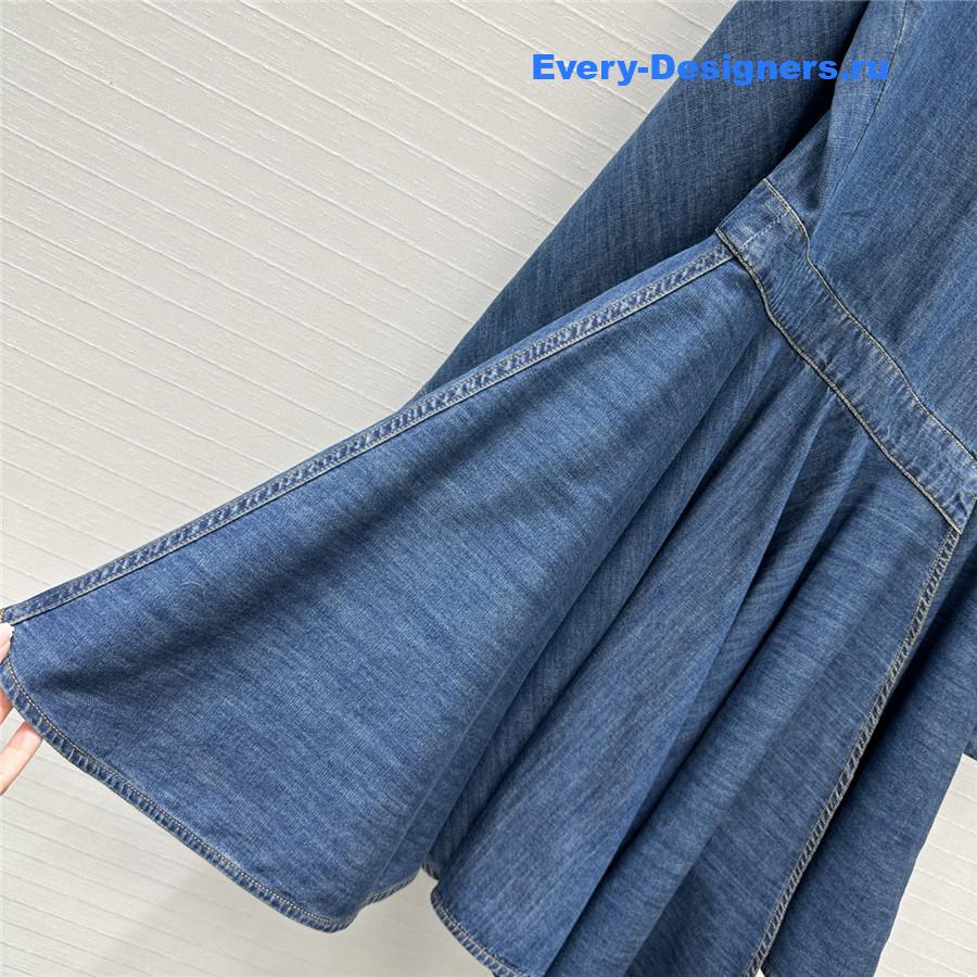 Alaia Blue Denim Mini Dress