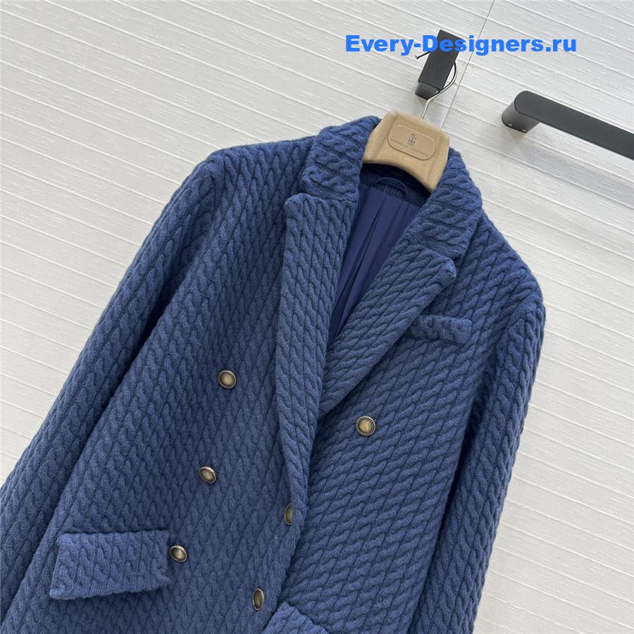 BC Blue Cable Cashmere Knit Blazer