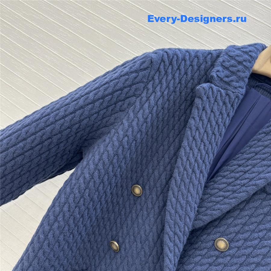 BC Blue Cable Cashmere Knit Blazer