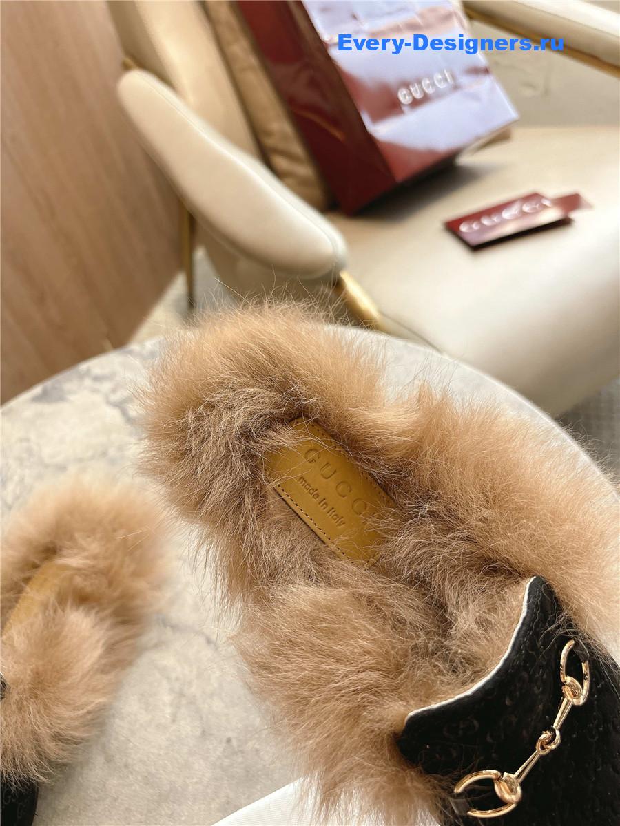 Gvc*1 black gg princetown slippers