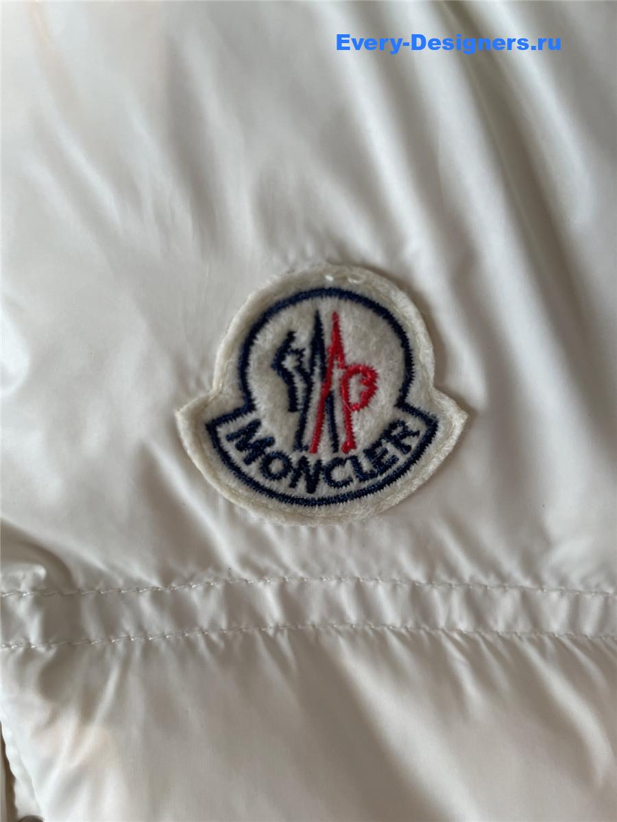 Moncler White Gallinule Down Vest