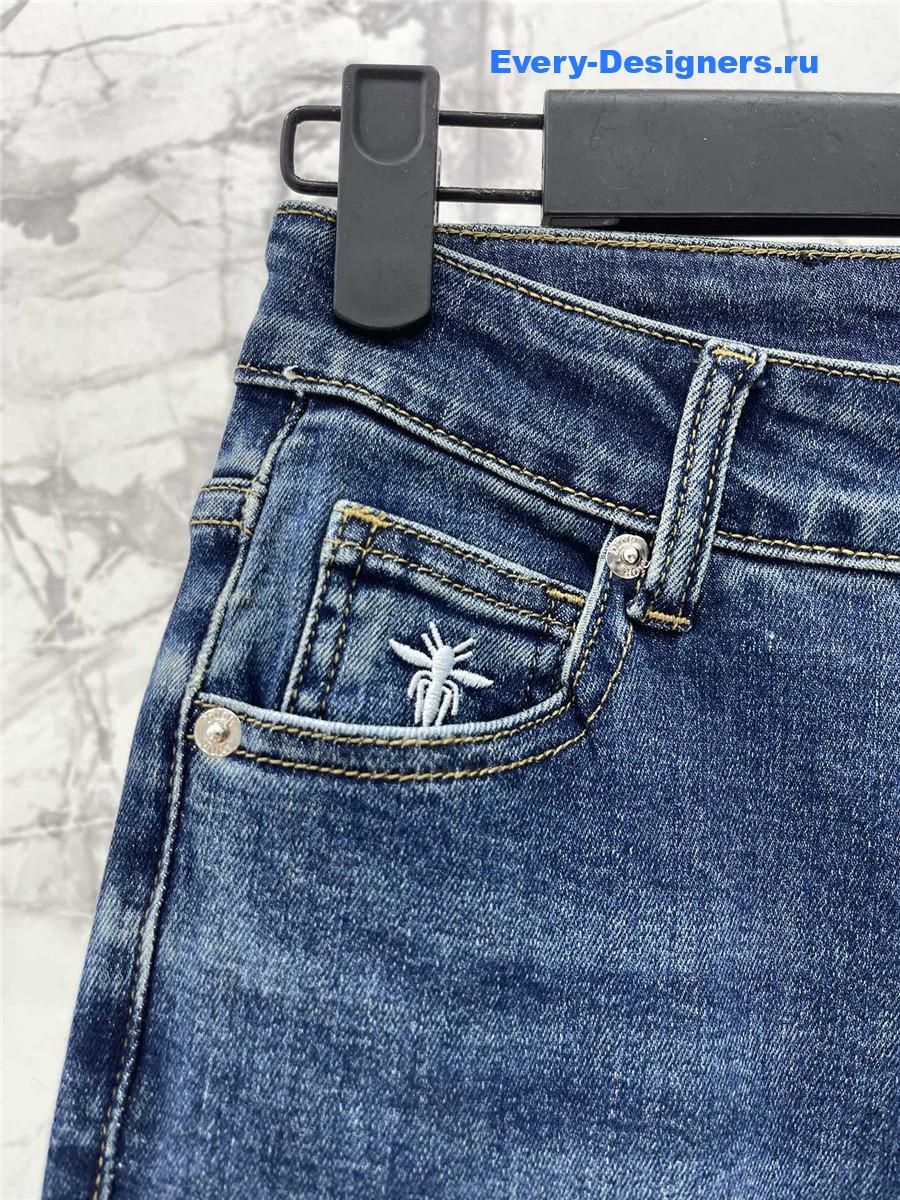 D10r rhinestone flared jeans