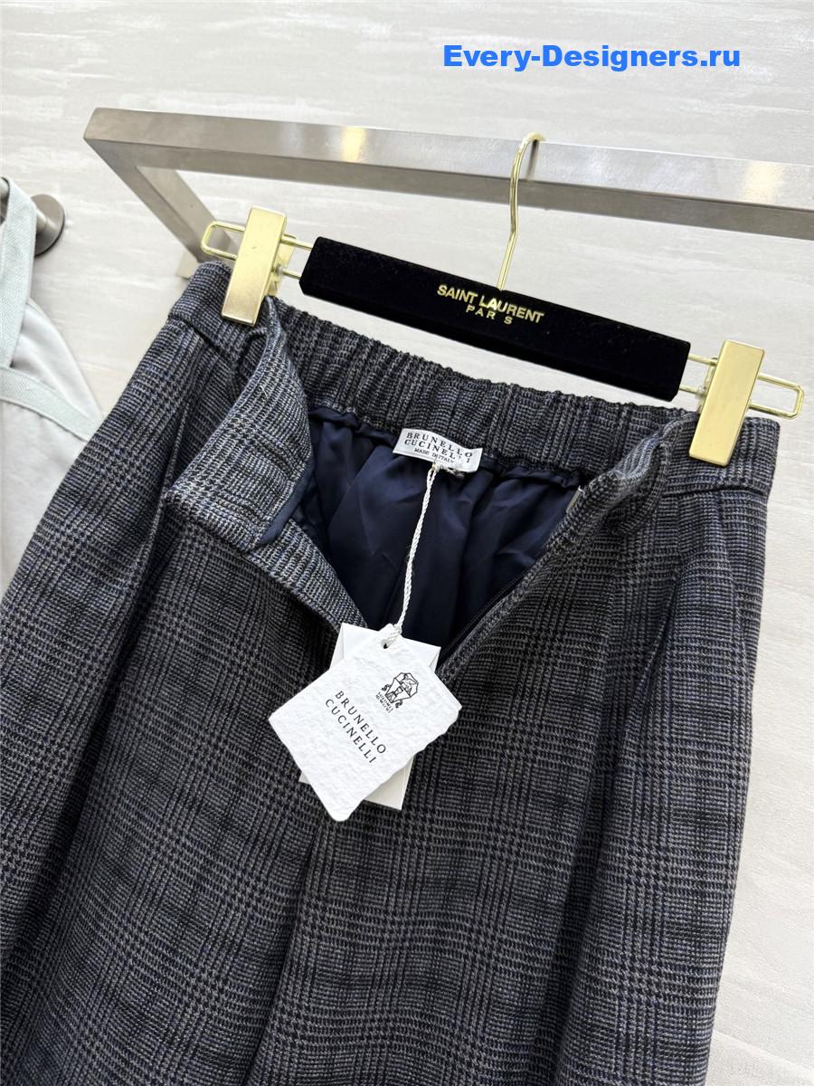 BC Plaid Wool Trousers