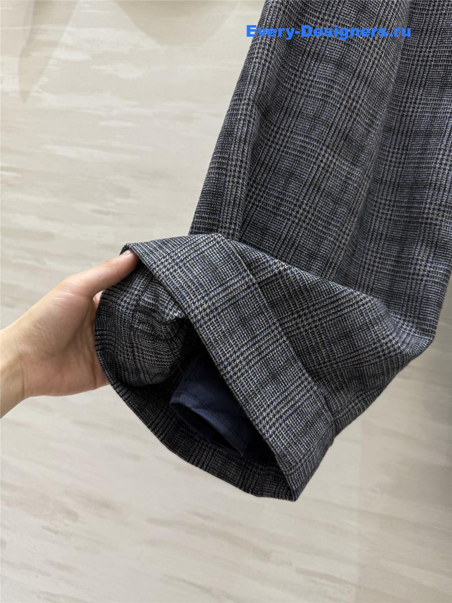 BC Plaid Wool Trousers