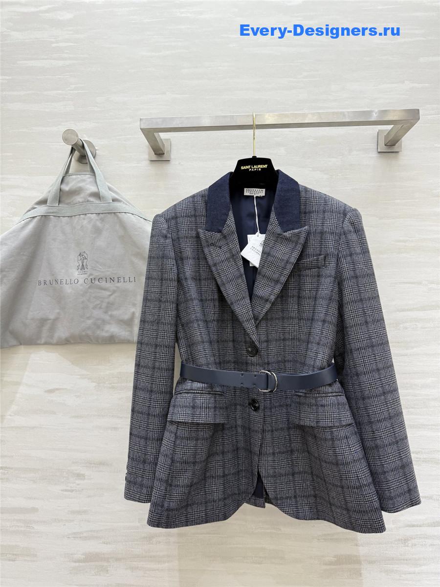 BC Plaid Wool Blazer