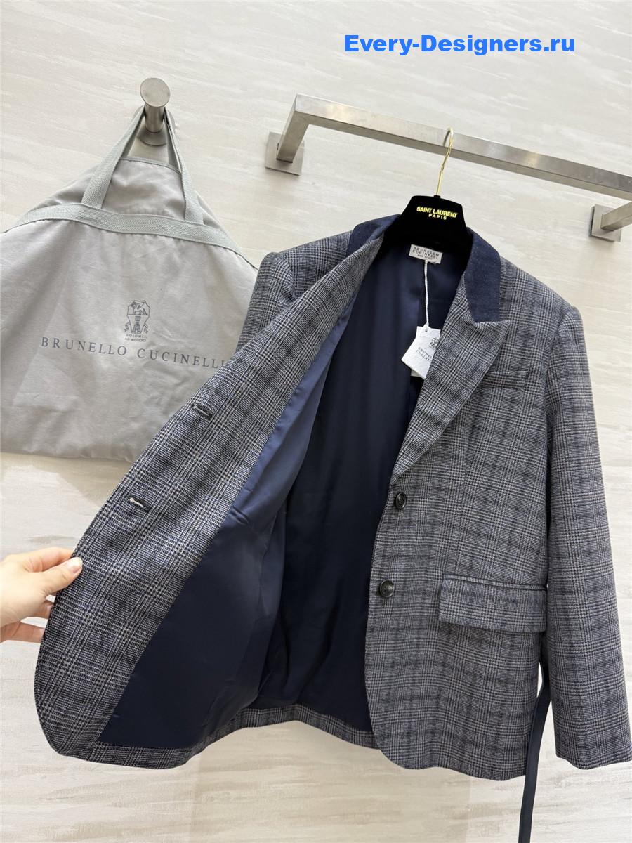 BC Plaid Wool Blazer