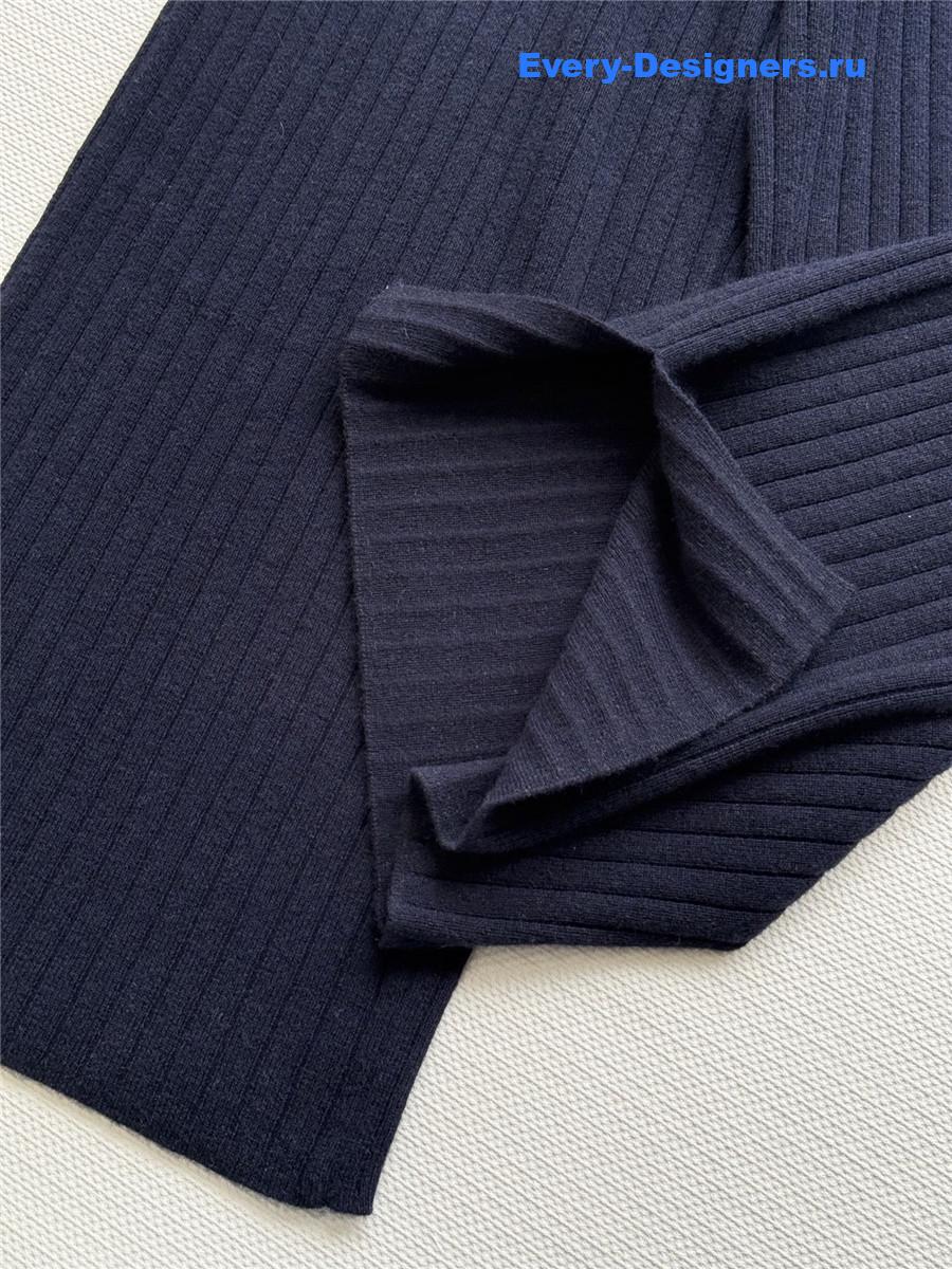 L0r0 P1ana black cashmere wide-leg pants