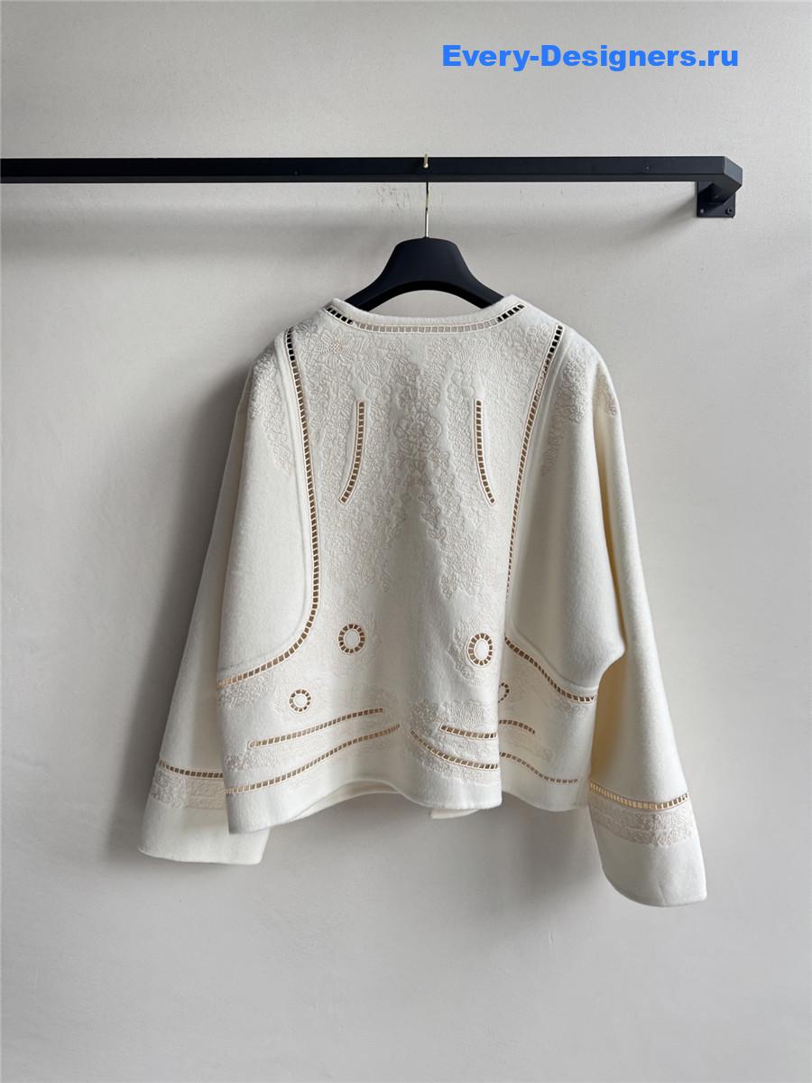 H**me5 white cashmere jacket