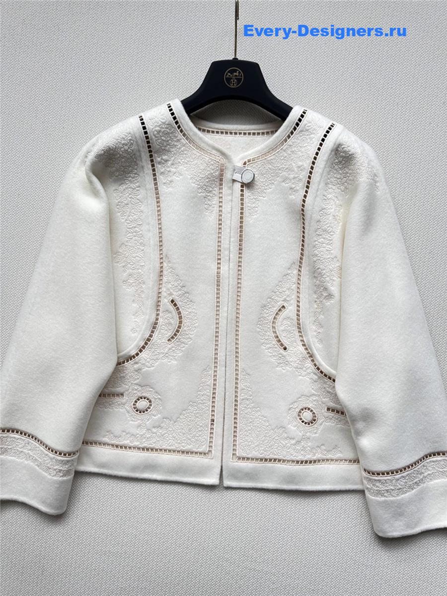 H**me5 white cashmere jacket