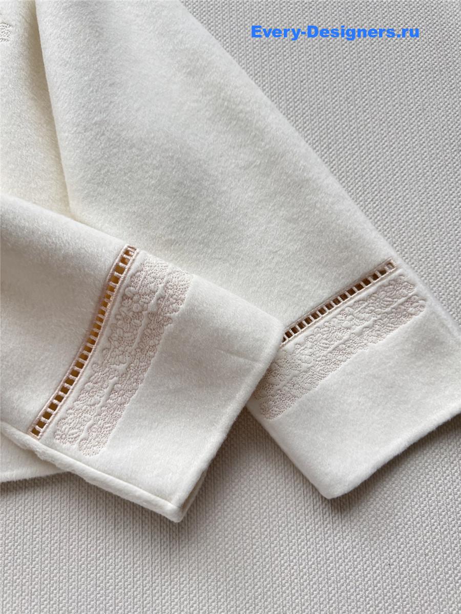 H**me5 white cashmere jacket