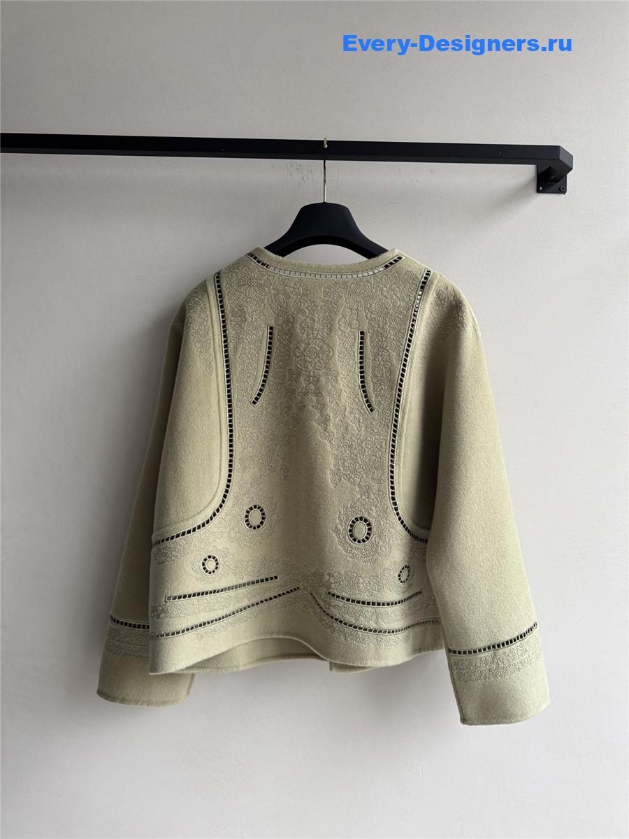 H**me5 green cashmere jacket