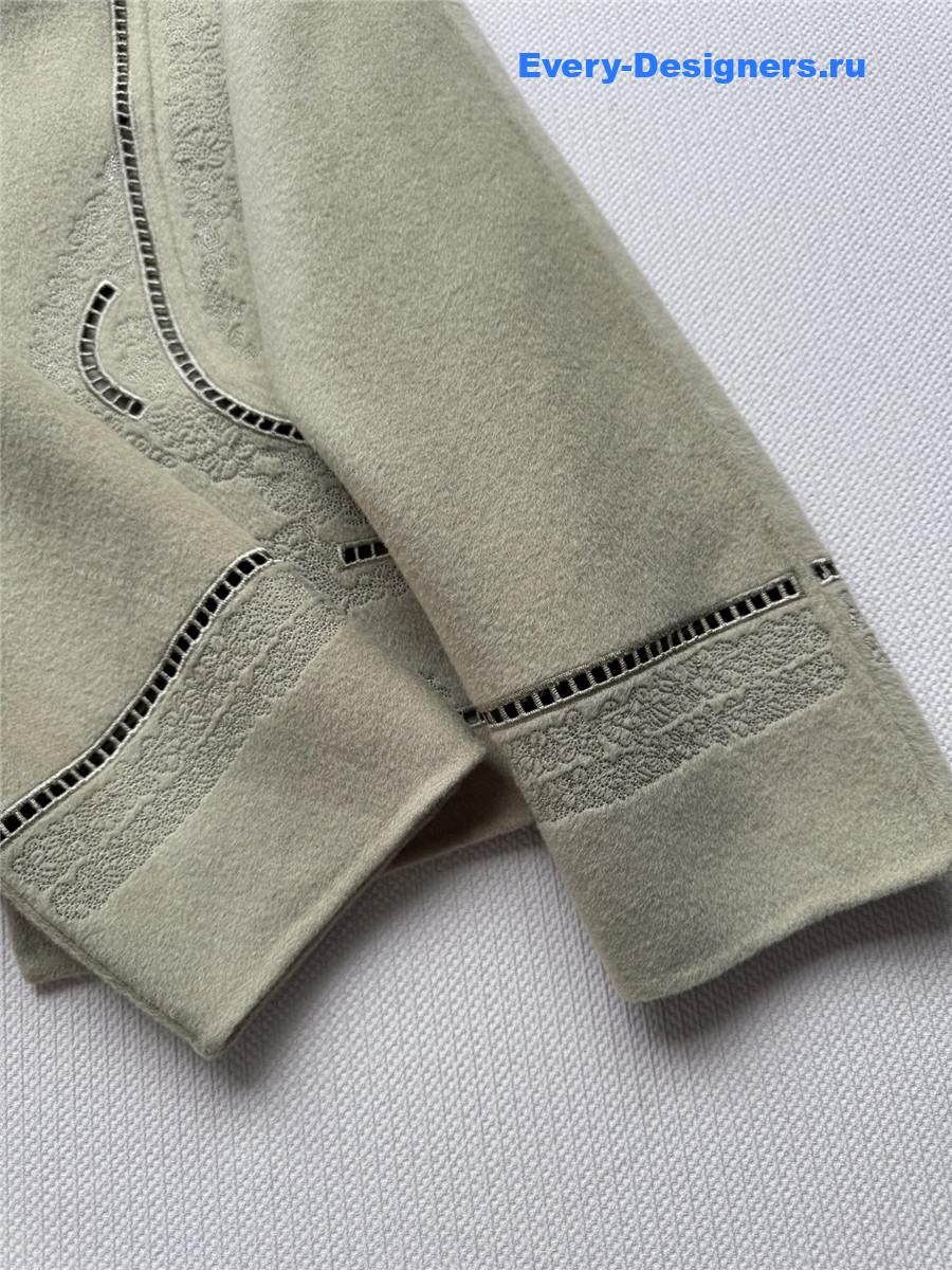 H**me5 green cashmere jacket