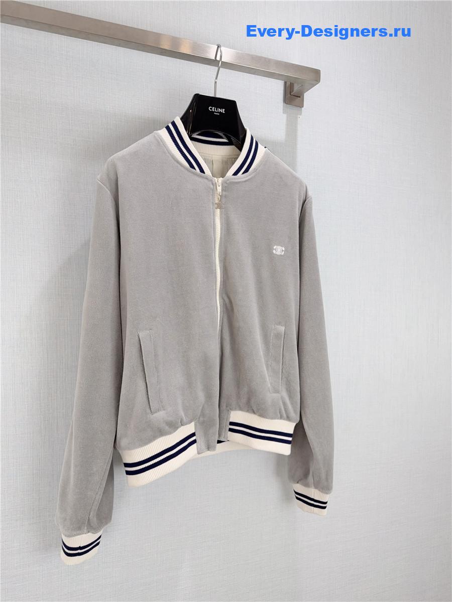 Ce1i*e grey velvet sport jacket