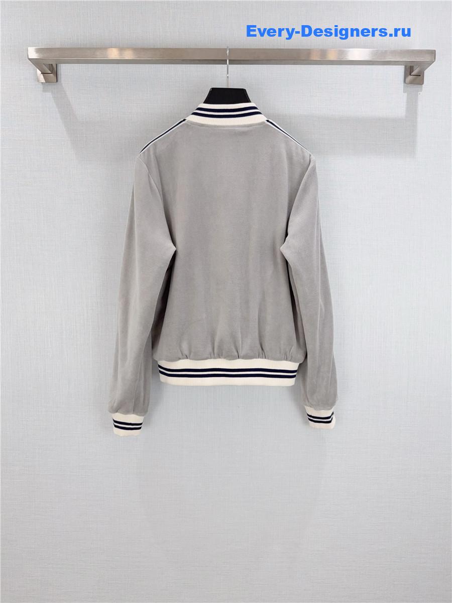 Ce1i*e grey velvet sport jacket