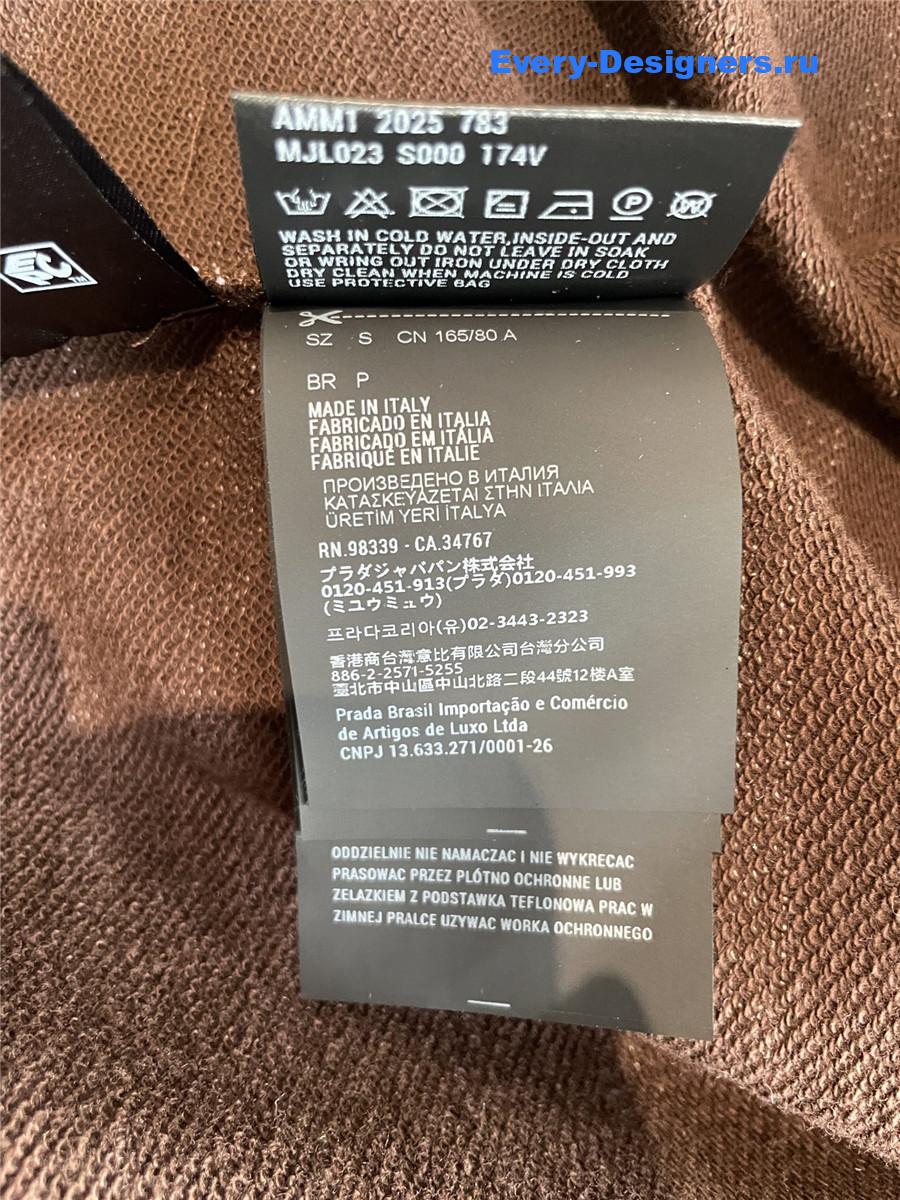 Miu Miu Women Striped Cotton Fleece Hoodie