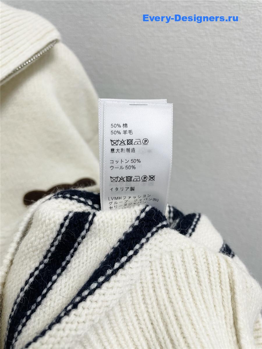 Ce1i*e logo striped long sleeve sweater