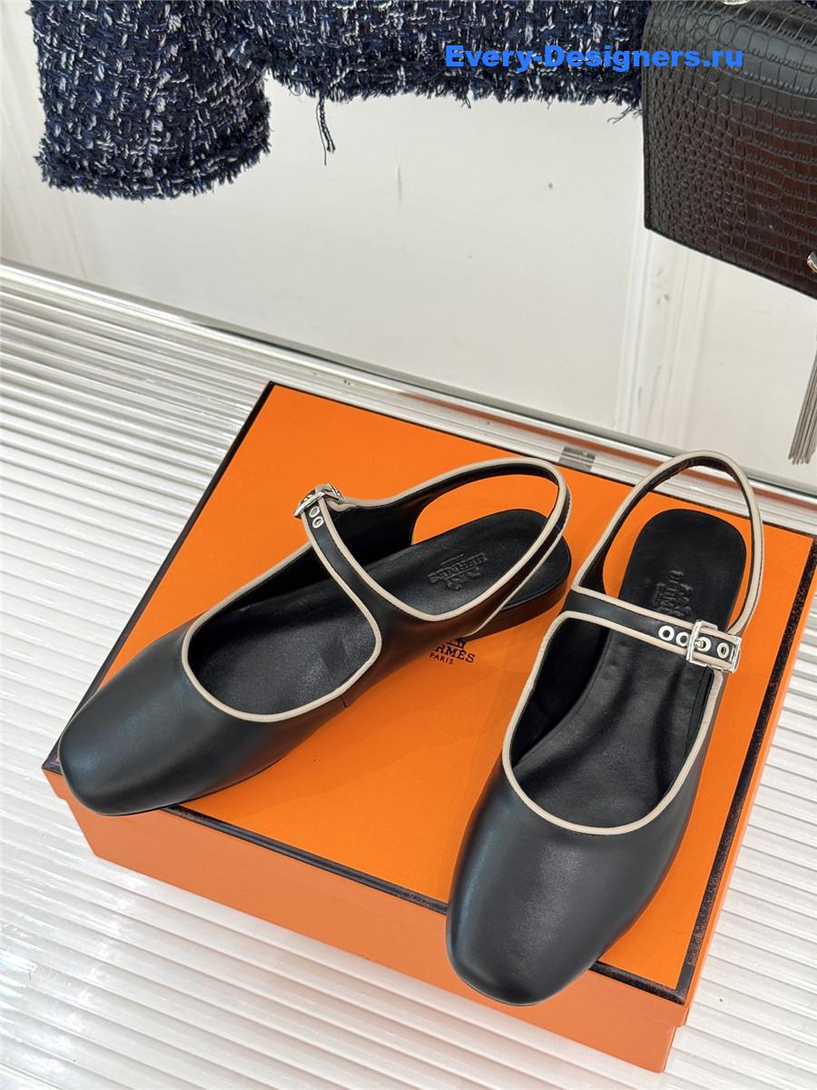 H**me5 black kleo slingback sandals