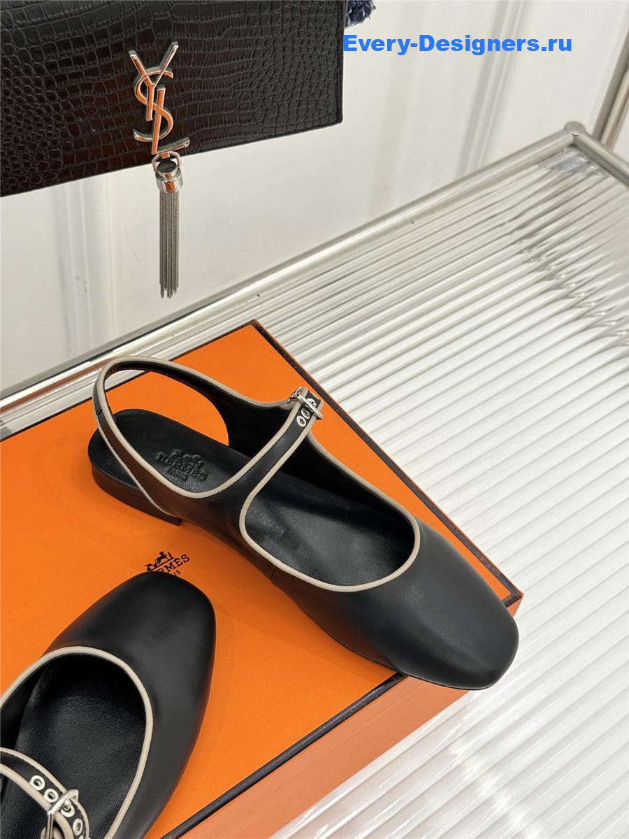 H**me5 black kleo slingback sandals