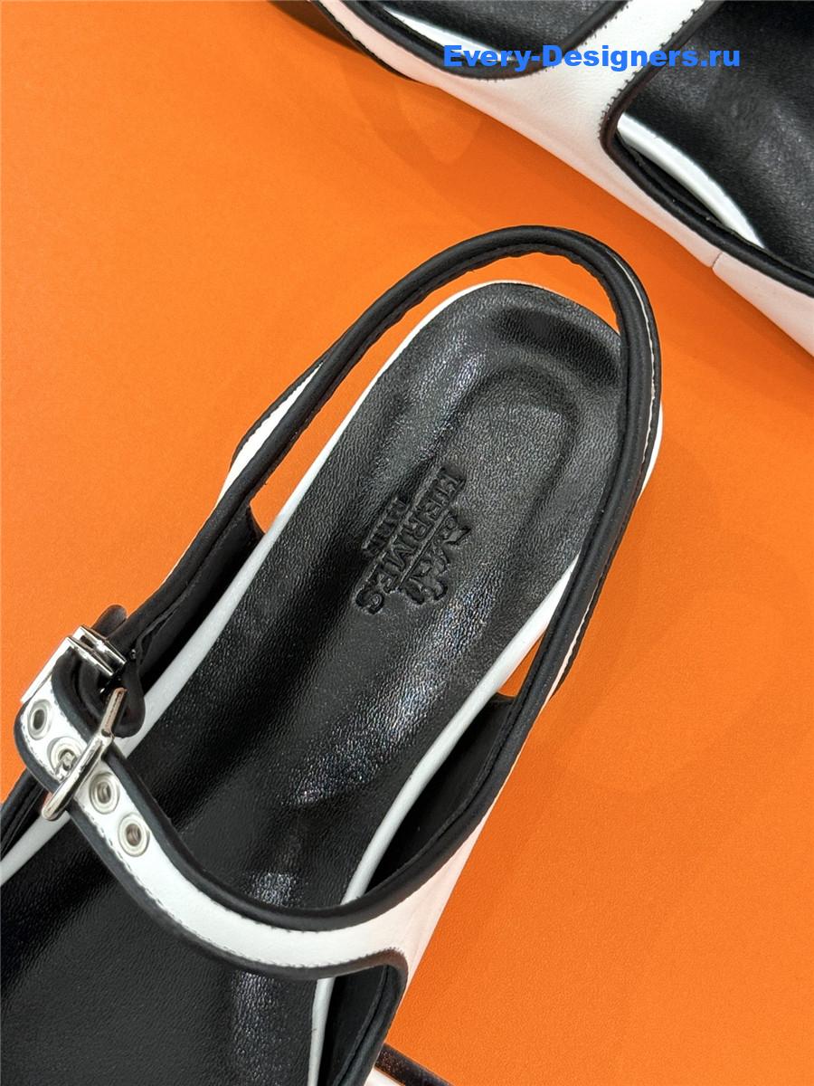 H**me5 white kleo slingback sandals