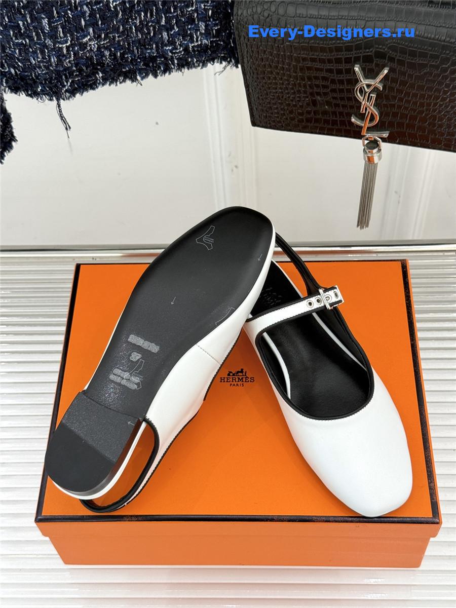 H**me5 white kleo slingback sandals