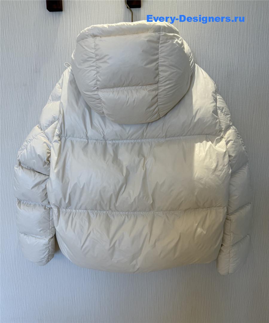 Moncler White Erea Down Jacket