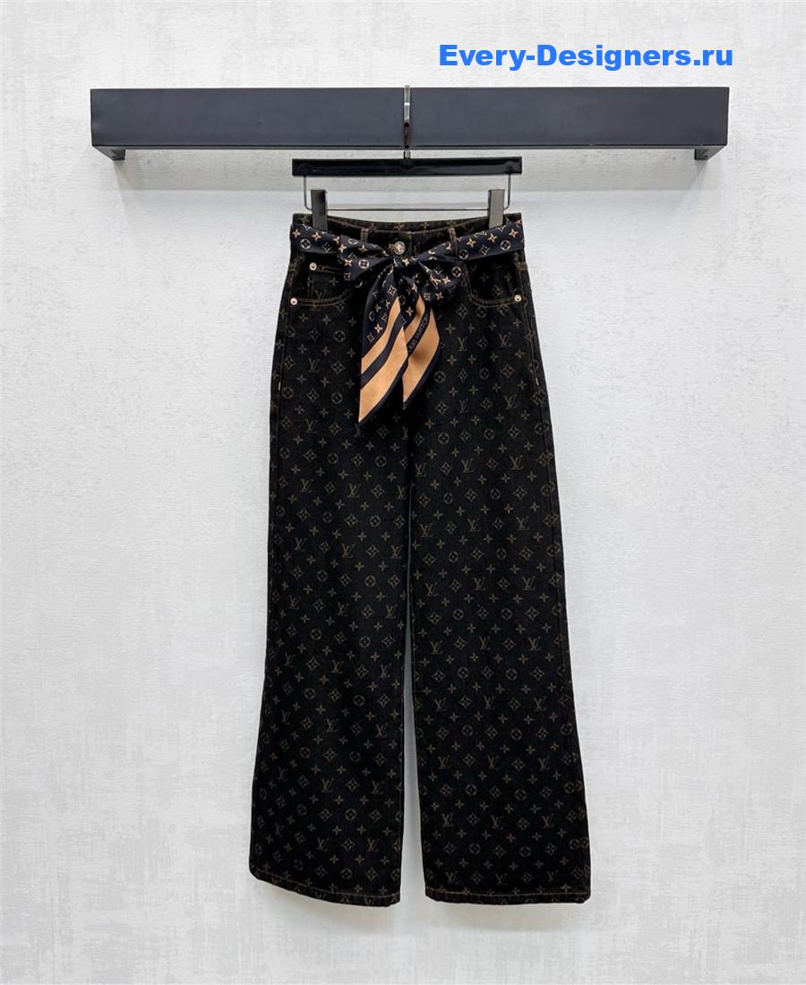 l0vis Vvtt0n monogram straight-cut jeans