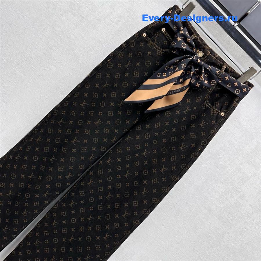 l0vis Vvtt0n monogram straight-cut jeans