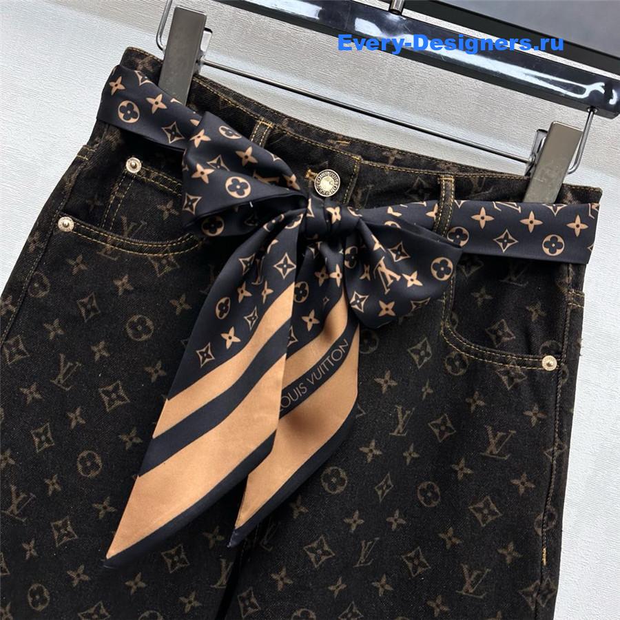 l0vis Vvtt0n monogram straight-cut jeans