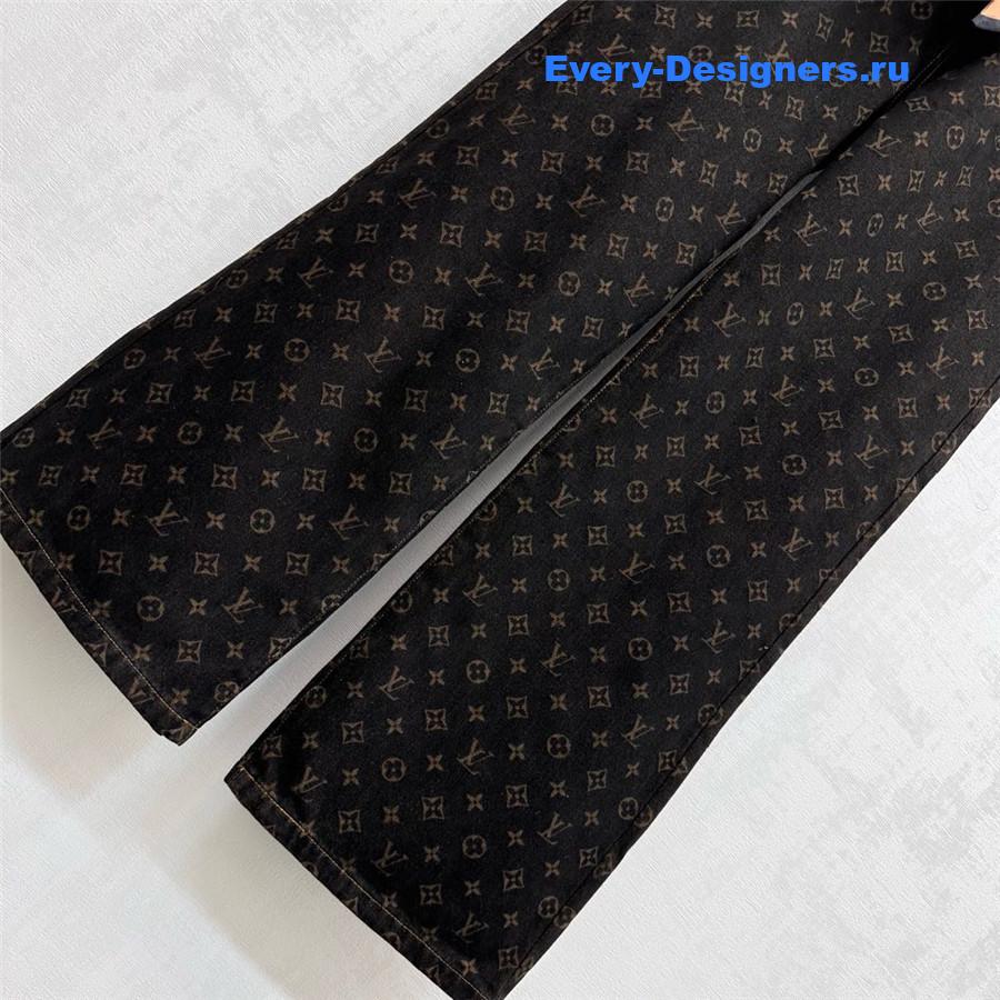 l0vis Vvtt0n monogram straight-cut jeans