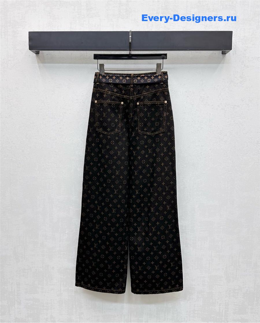 l0vis Vvtt0n monogram straight-cut jeans